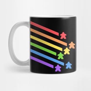 Rainbow Meeples Board Games Addict Mug